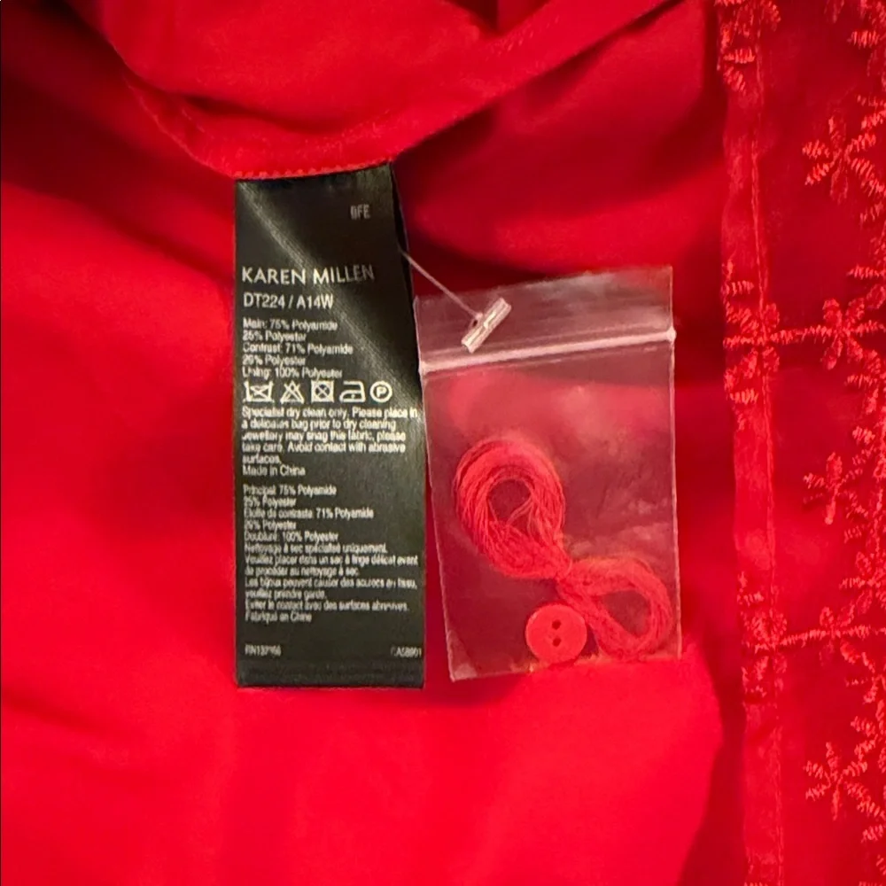 Karen Millen Red Lace Dress - Picture 5 of 10